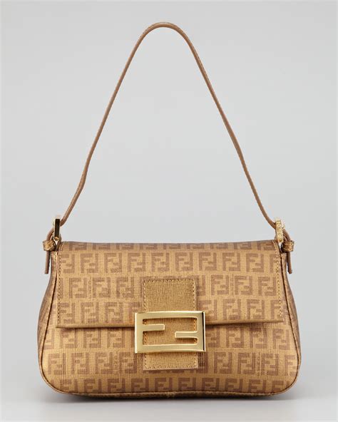 fendi gold womens bag|fendi baguette second hand.